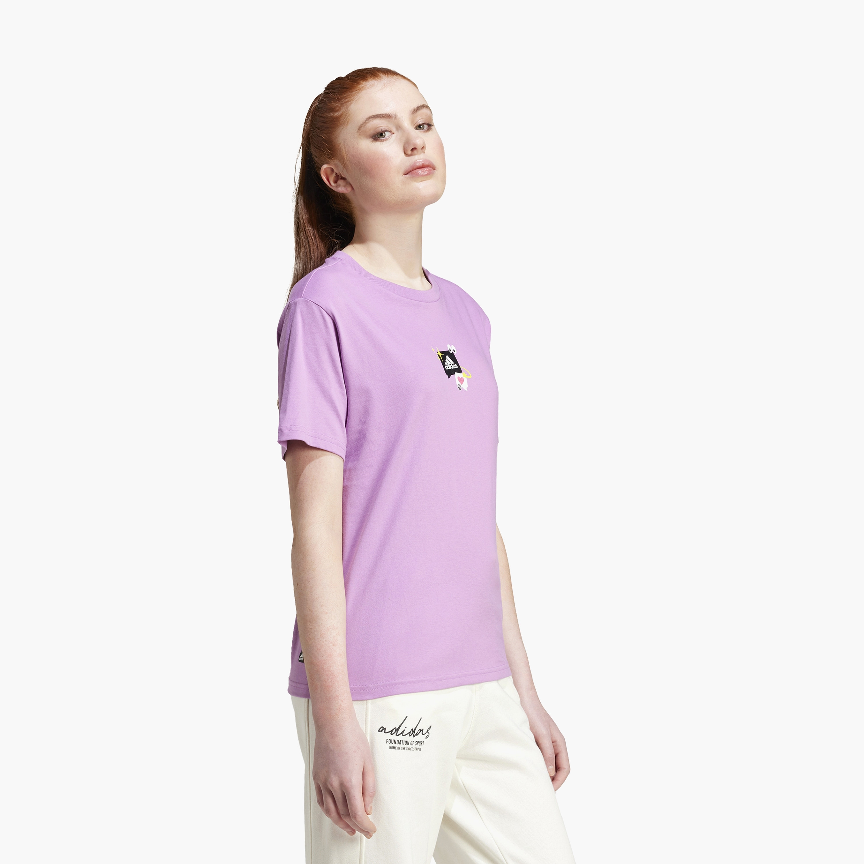 adidas Women's Remoji Graphic T-Shirt IY3440 | OE-sports-women-clothing-tshirtsandvests-image-2