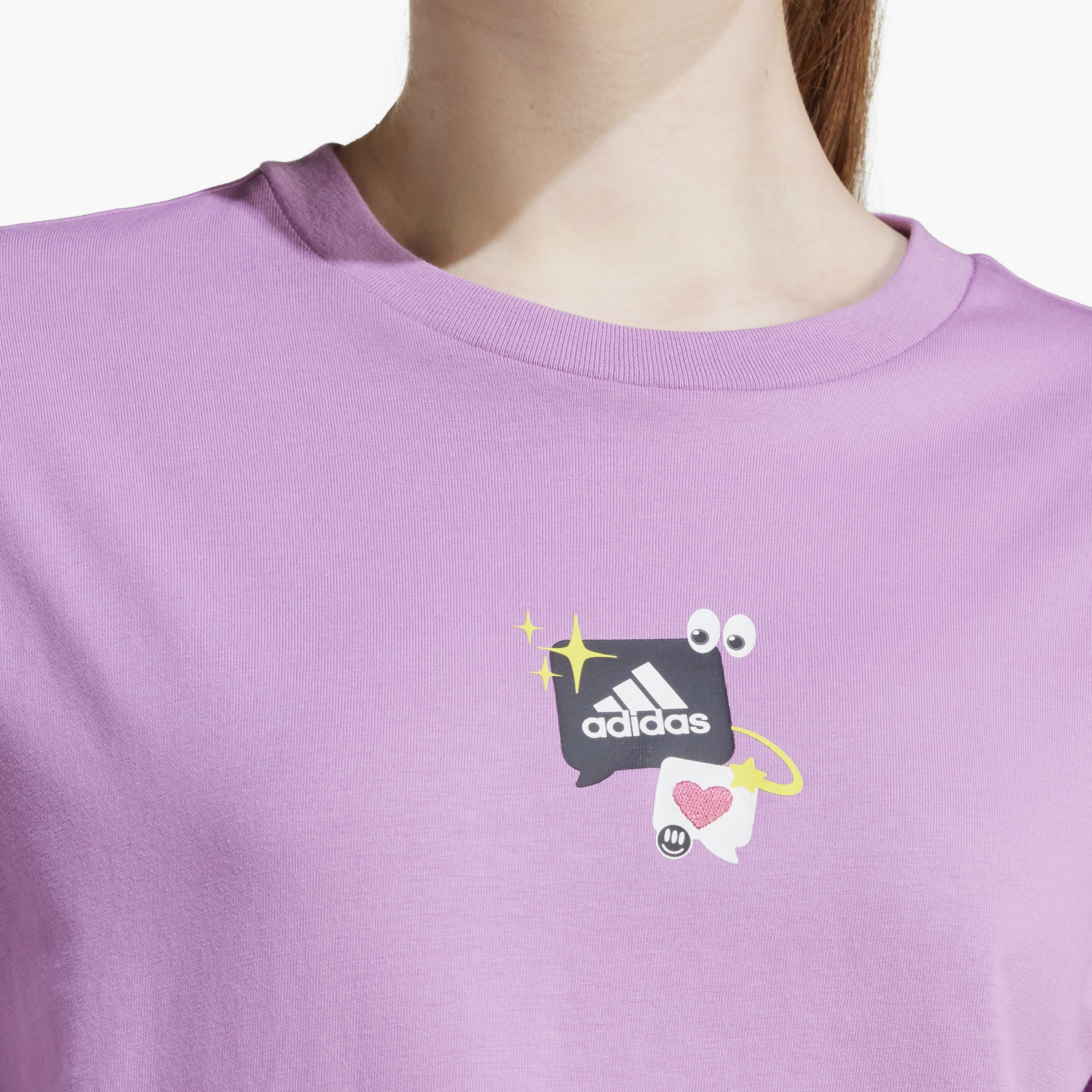 adidas Women's Remoji Graphic T-Shirt IY3440 | OE-sports-women-clothing-tshirtsandvests-image-3