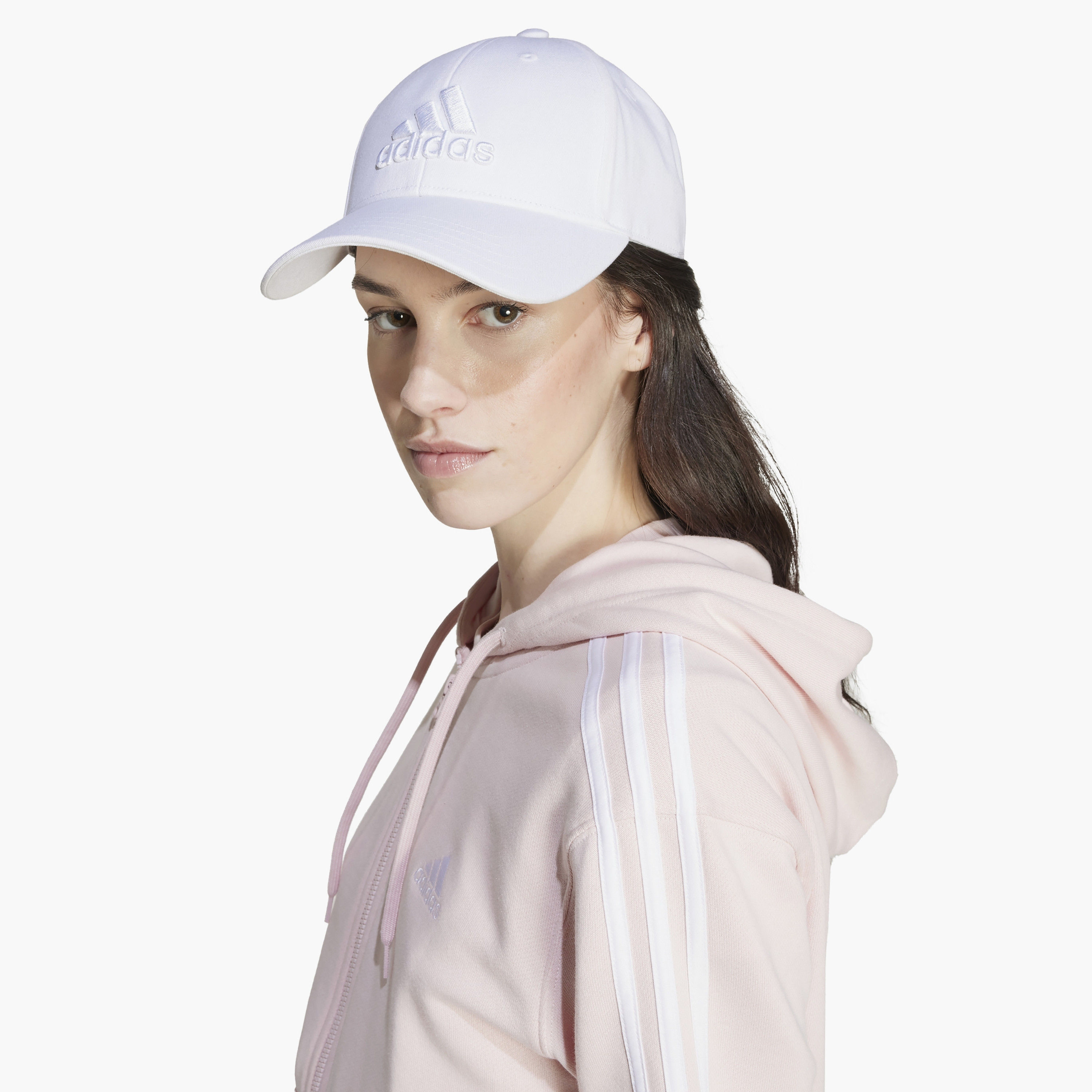هودي أديداس إسينشالز 3-سترايبس ذو فرينش تيري بسحاب كامل عادي | OE-sports-women-clothing-hoodiesandsweatshirts-image-9