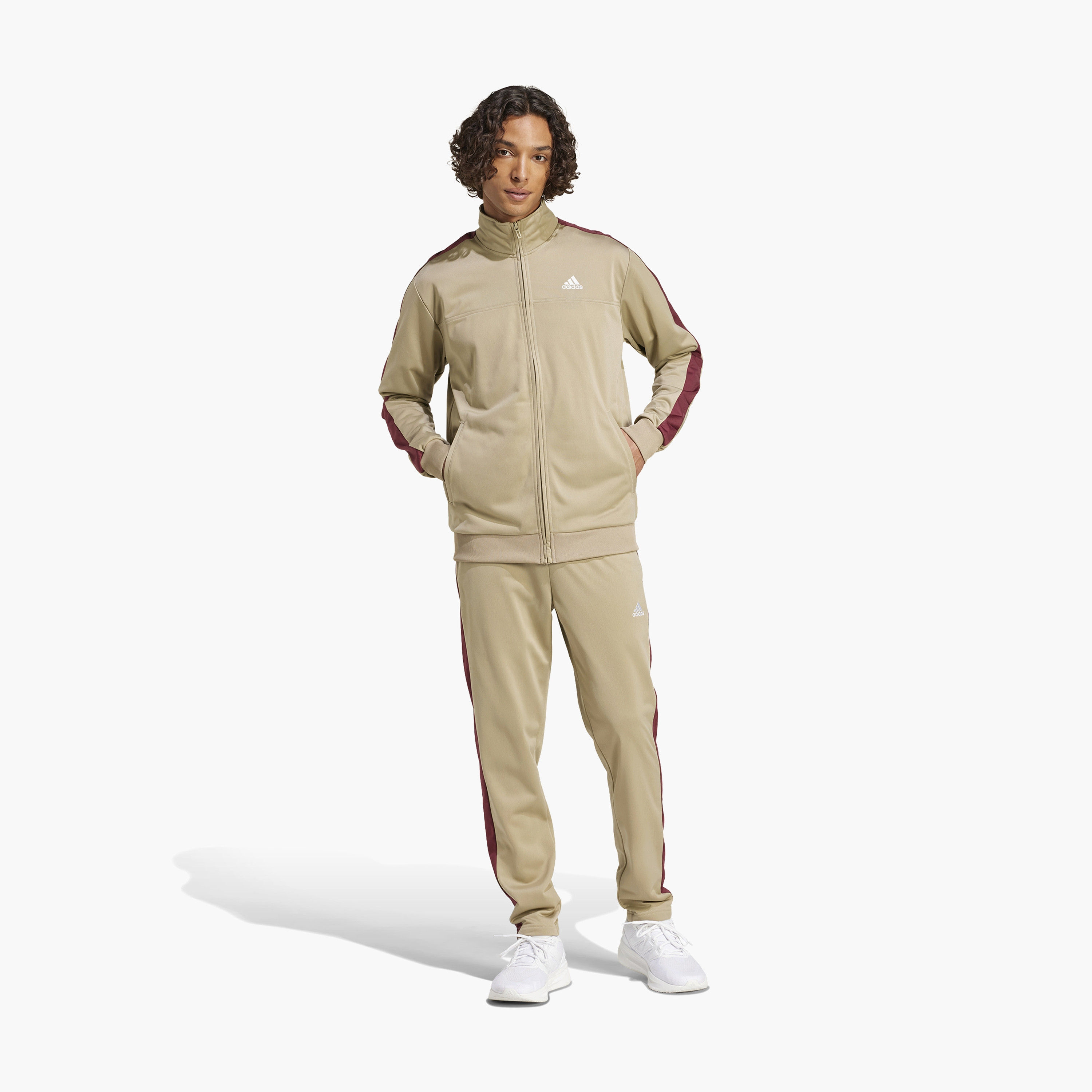 تراك سوت بدلة رياضية ذو تريكوت كولوربلوك بشعار صغير للرجال من اديداس | OE-men-clothing-sportswearandactivewear-tracksuits-image-7