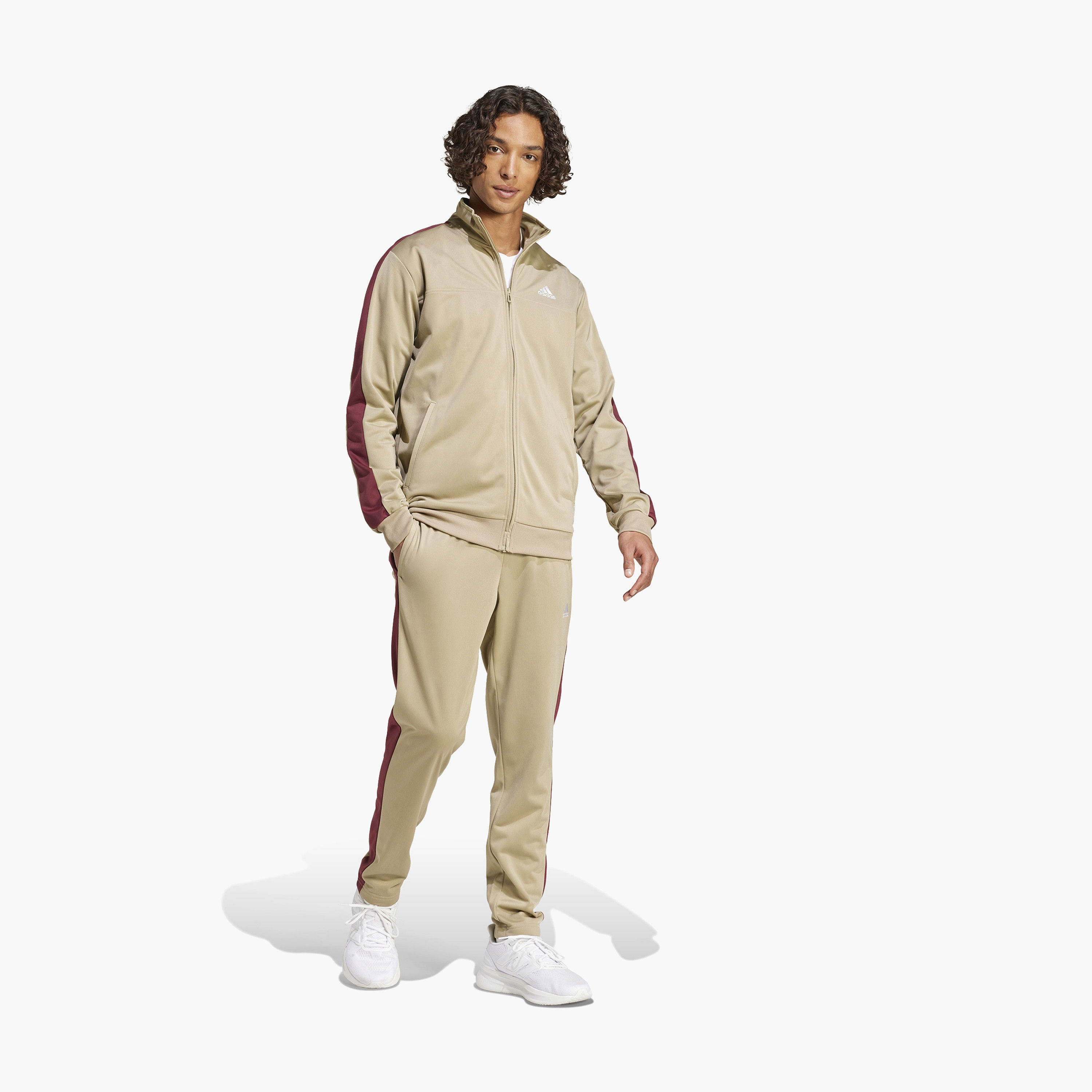 تراك سوت بدلة رياضية ذو تريكوت كولوربلوك بشعار صغير للرجال من اديداس | OE-men-clothing-sportswearandactivewear-tracksuits-image-8