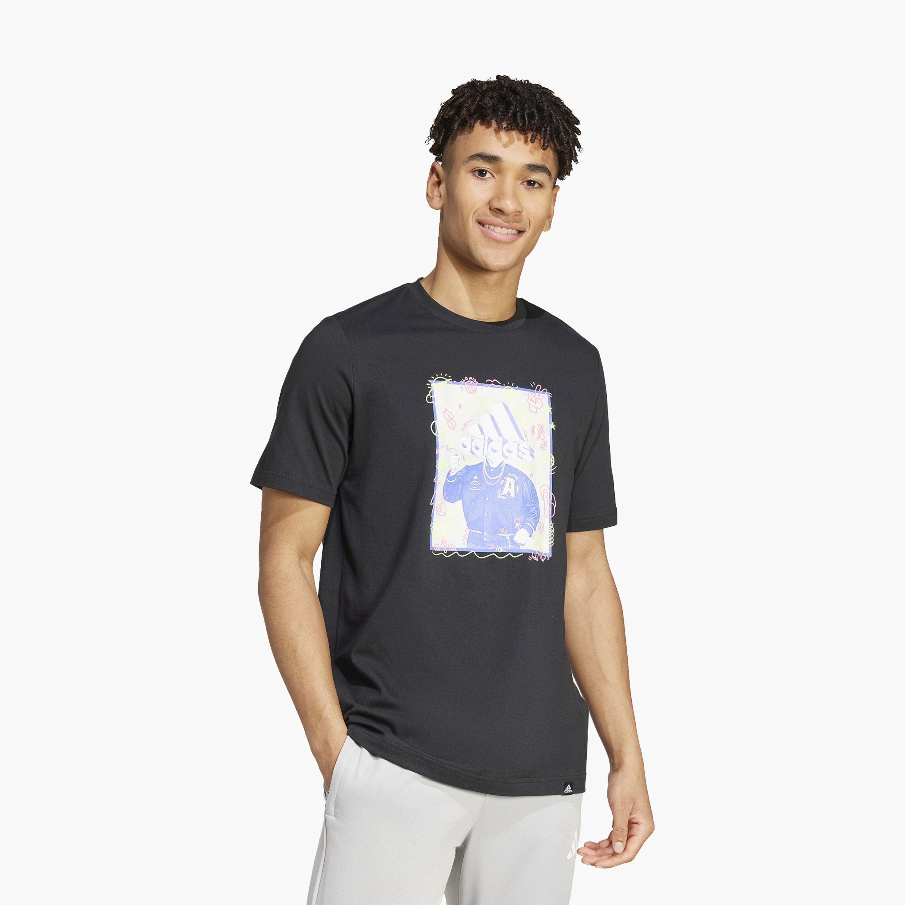 adidas Men's Doodle Graphic T-Shirt | OE-men-clothing-sportswearandactivewear-tshirtsandpolos-image-1