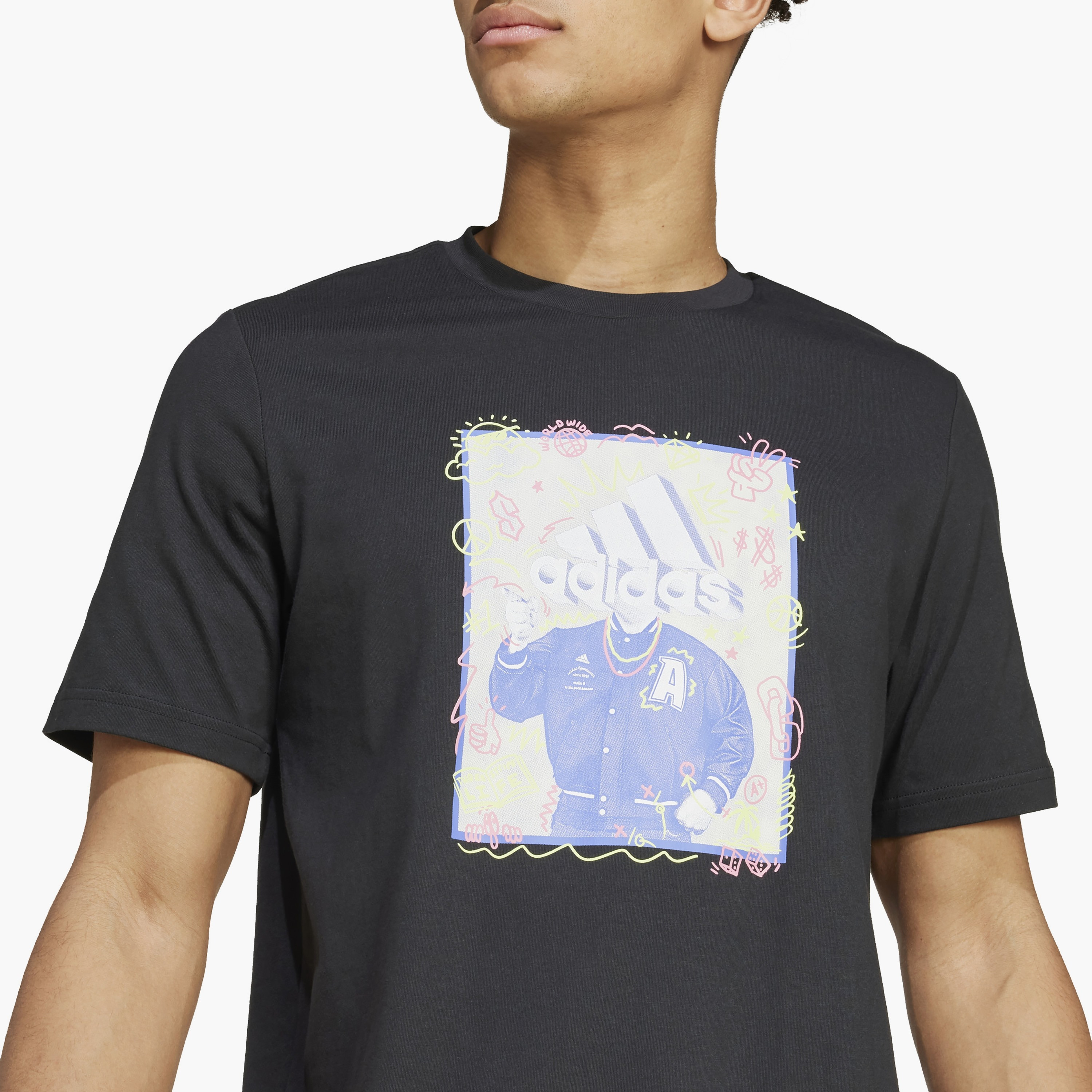 adidas Men's Doodle Graphic T-Shirt | OE-men-clothing-sportswearandactivewear-tshirtsandpolos-image-3