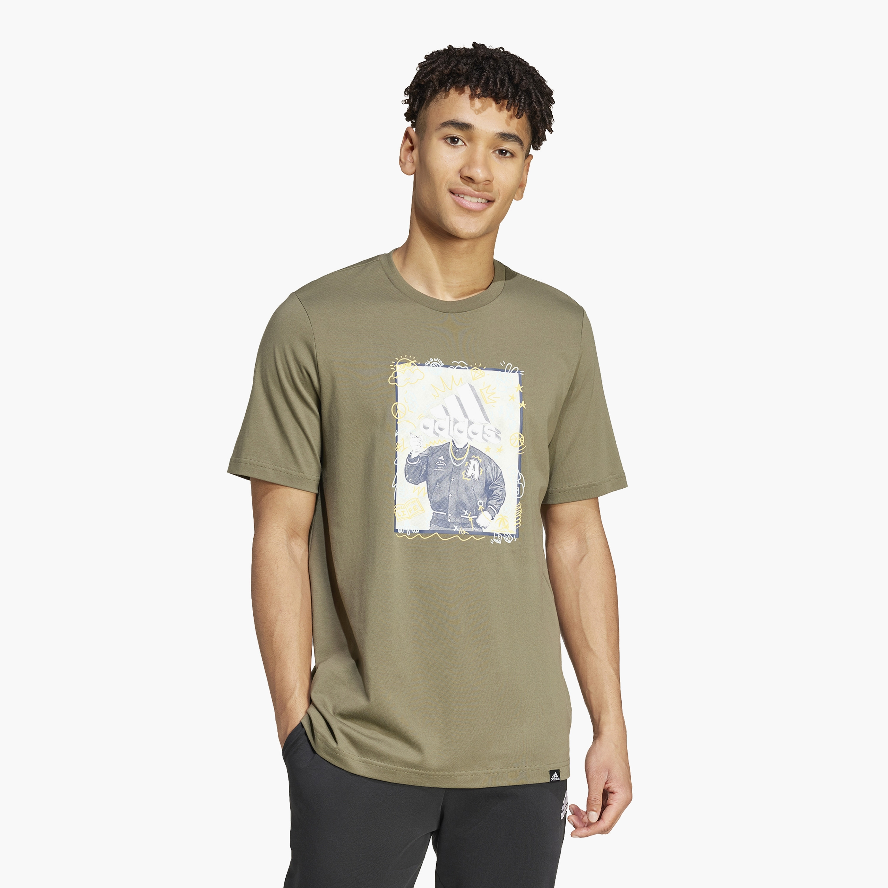 adidas Men's Doodle Graphic T-Shirt | OE-men-clothing-sportswearandactivewear-tshirtsandpolos-image-7