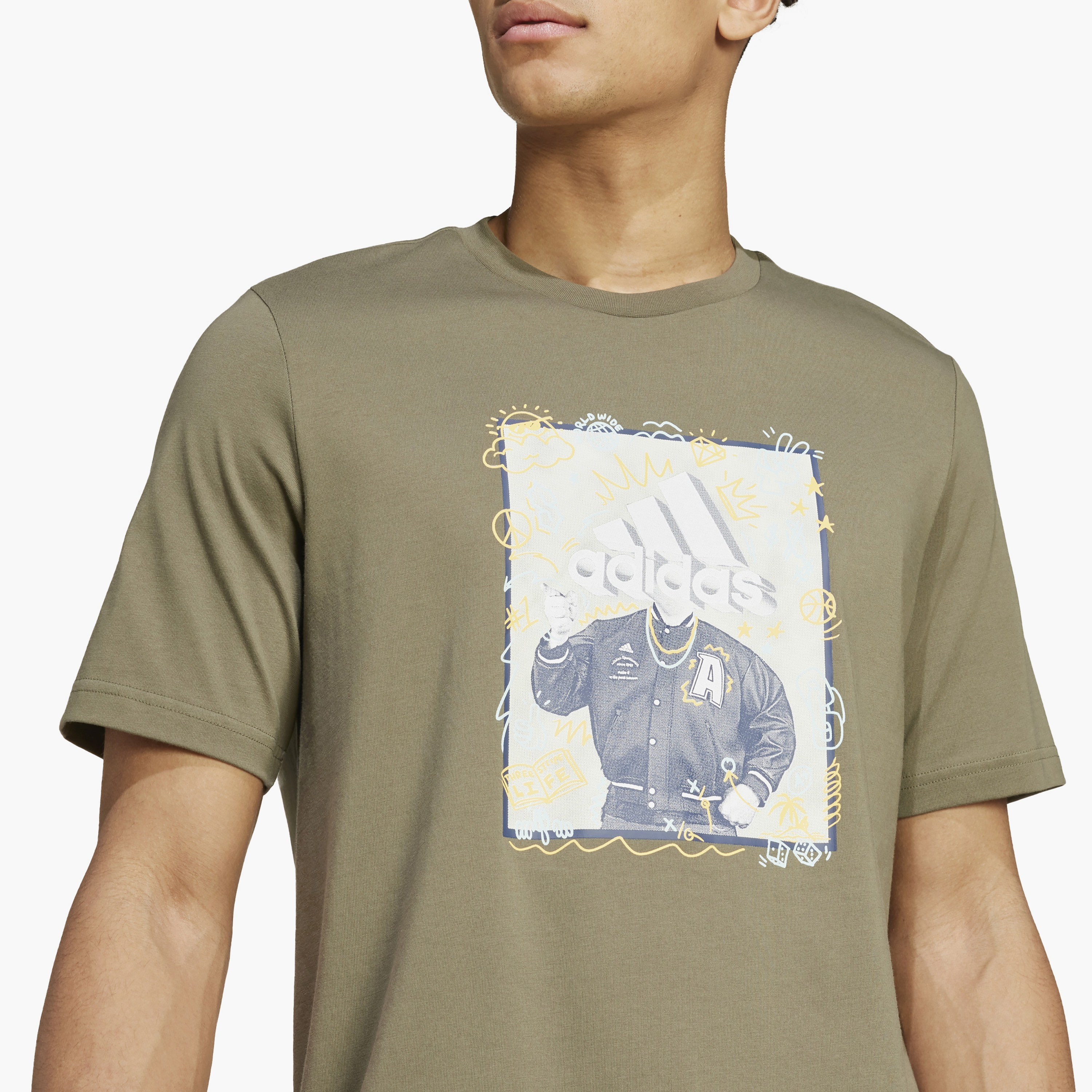 adidas Men's Doodle Graphic T-Shirt | OE-men-clothing-sportswearandactivewear-tshirtsandpolos-image-9