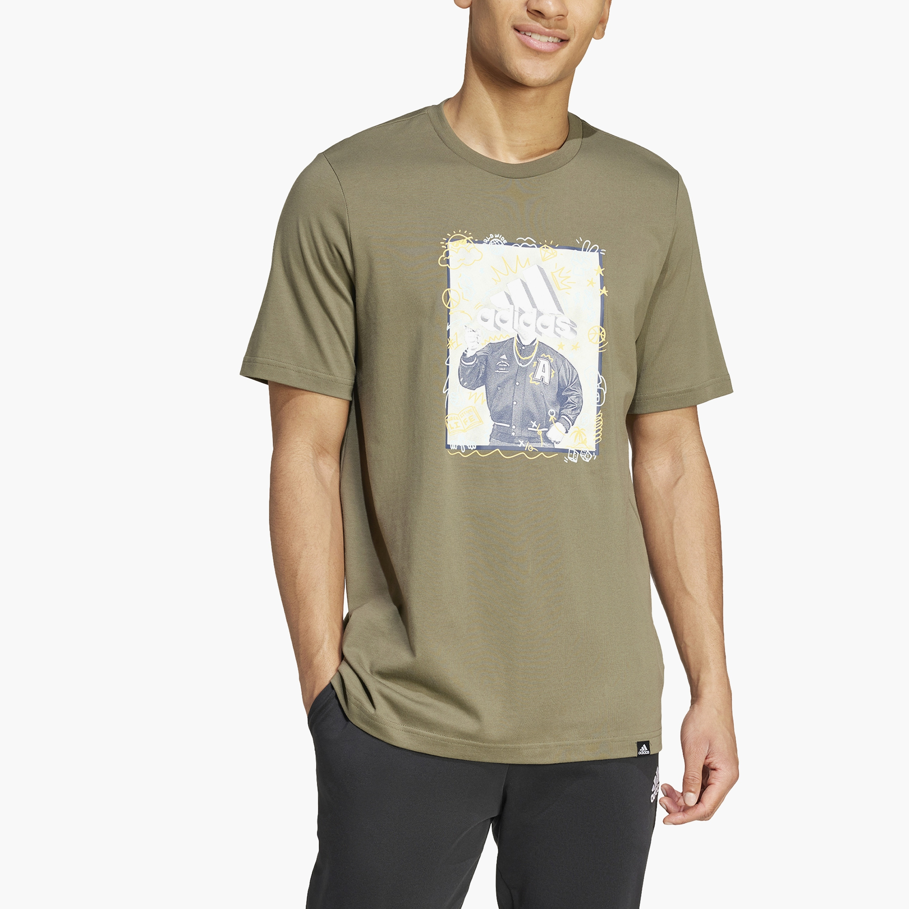 adidas Men's Doodle Graphic T-Shirt | OE-men-clothing-sportswearandactivewear-tshirtsandpolos-image-11