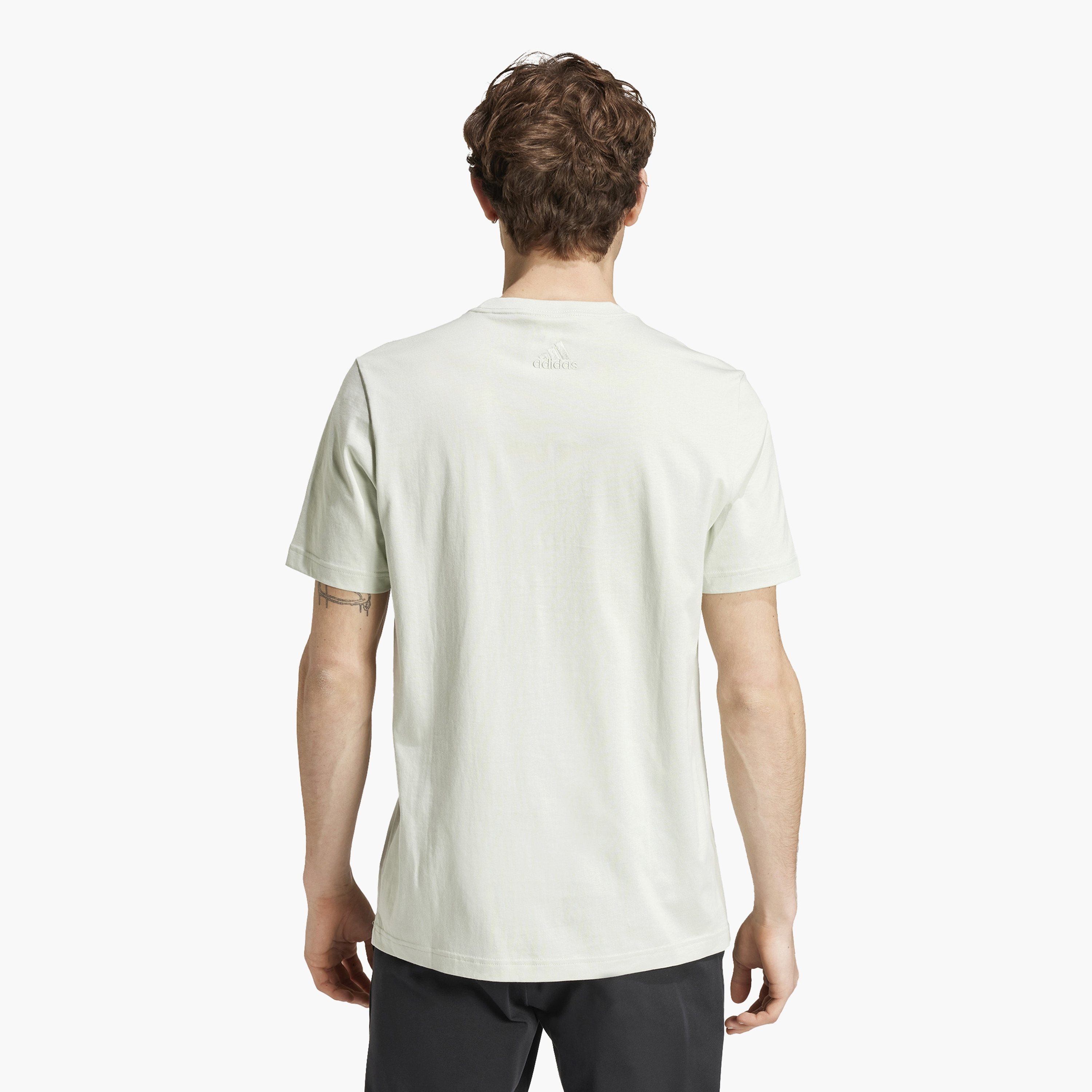 adidas Men's Essentials Single Jersey Linear Logo T-Shirt IZ4767 | OE-men-clothing-sportswearandactivewear-tshirtsandpolos-image-5