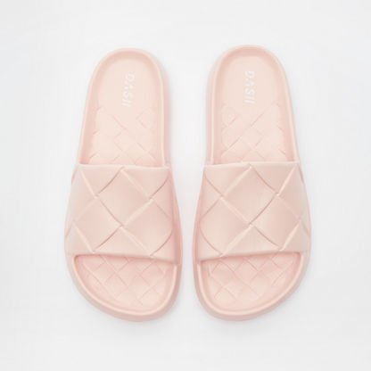 Dash Textured Slip-On Slide Slippers
