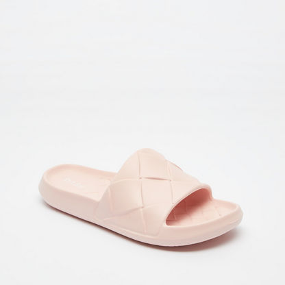 Dash Textured Slip-On Slide Slippers