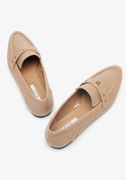 Elle Women's Studded Slip-On Loafers