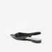 Celeste Women's Metallic Accent Pointed Toe Ballerina Shoes with Slingback-Women%27s Ballerinas-thumbnailMobile-1