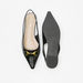 Celeste Women's Metallic Accent Pointed Toe Ballerina Shoes with Slingback-Women%27s Ballerinas-thumbnail-3