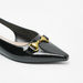Celeste Women's Metallic Accent Pointed Toe Ballerina Shoes with Slingback-Women%27s Ballerinas-thumbnail-4