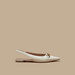 Celeste Women's Metallic Accent Pointed Toe Ballerina Shoes with Slingback-Women%27s Ballerinas-thumbnail-2