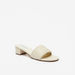 Elle Women's Monogram Embossed Slip-On Sandals with Block Heels-Women%27s Heel Sandals-thumbnailMobile-0