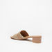 Celeste Women's Monogram Print Block Heel Sandals with Metal Trim-Women%27s Heel Sandals-thumbnailMobile-1
