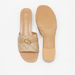 Celeste Women's Monogram Print Block Heel Sandals with Metal Trim-Women%27s Heel Sandals-thumbnail-3
