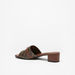 Celeste Women's Monogram Print Block Heel Sandals with Metal Trim-Women%27s Heel Sandals-thumbnailMobile-1