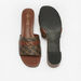 Celeste Women's Monogram Print Block Heel Sandals with Metal Trim-Women%27s Heel Sandals-thumbnail-3