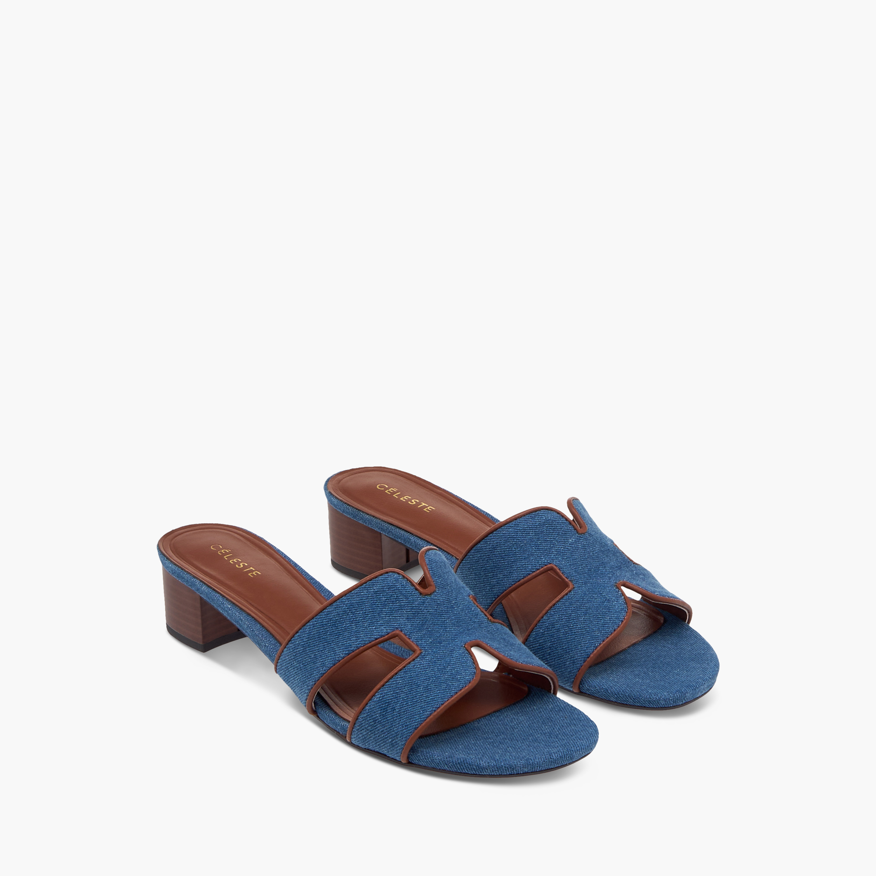 Celeste Women's Cutout Detail Slip-On Sandals with Block Heels-women-shoes-sandals-heeled-image-1