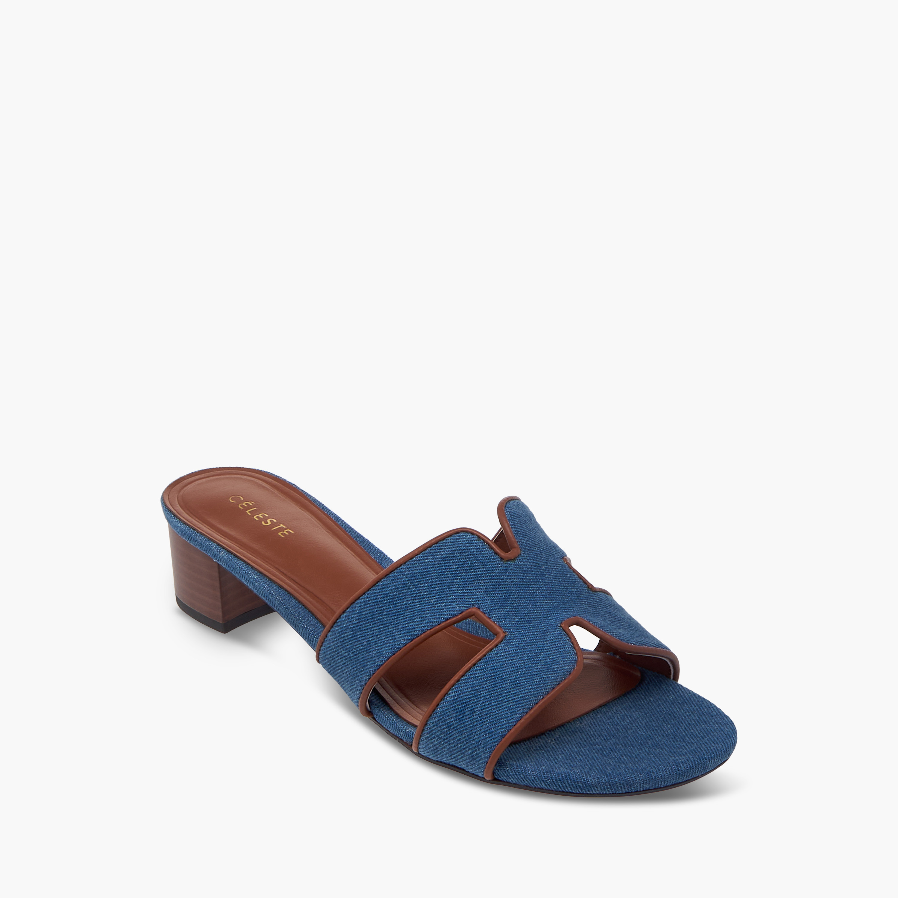 Celeste Women's Cutout Detail Slip-On Sandals with Block Heels-women-shoes-sandals-heeled-image-2