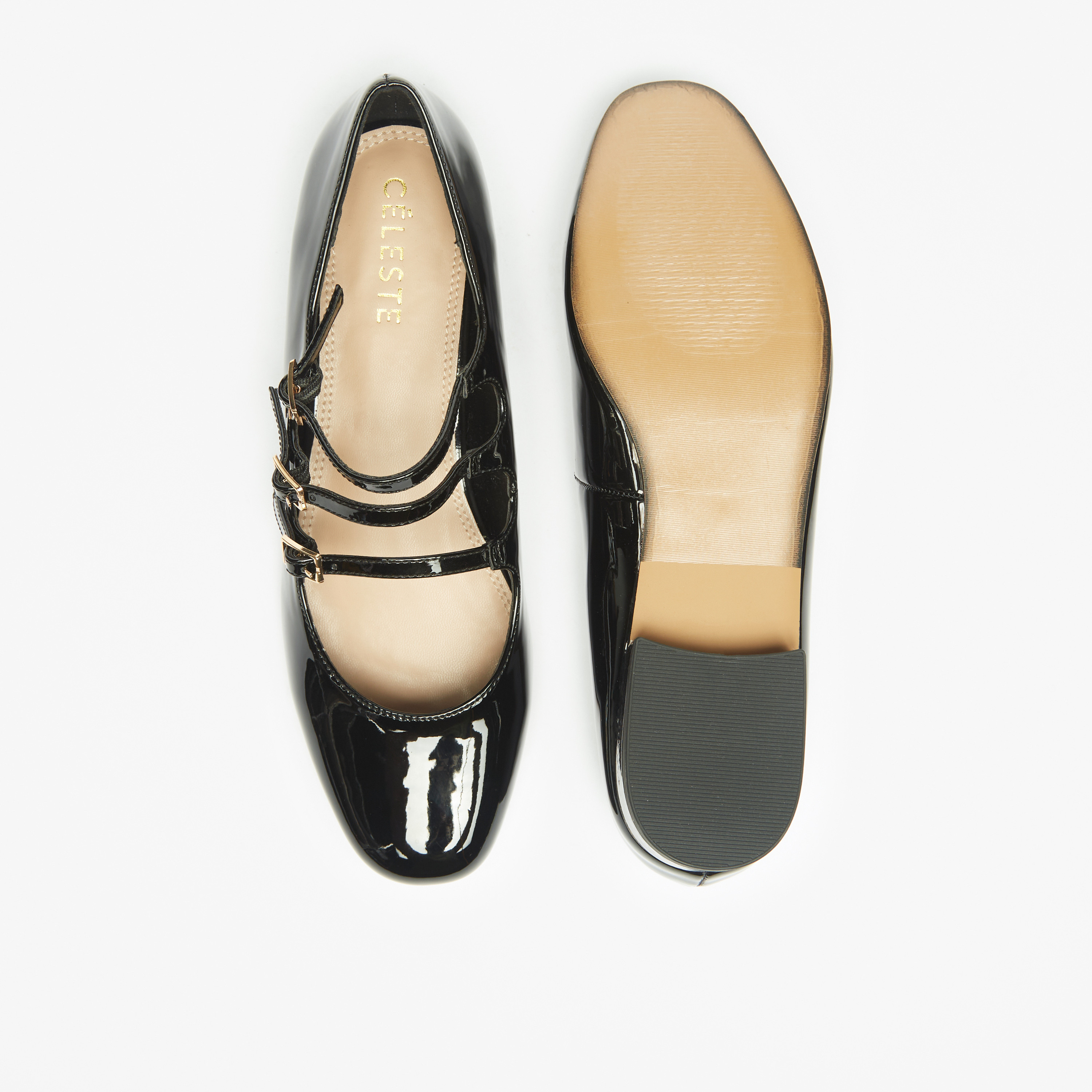Celeste Women's Strappy Mary Jane Shoes with Buckle Closure-women-shoes-ballerinas-image-4