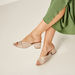 Celeste Women's Animal Textured Slip-On Sandals with Block Heels-Women%27s Heel Sandals-thumbnail-0
