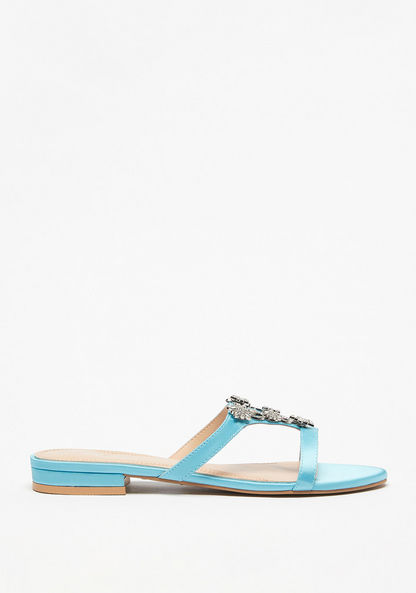 Celeste Women's Embellished Slip-On Flat Sandals-Women%27s Flat Sandals-image-0