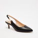 ELLE  Women's Textured Slingback Kitten Heels-Women%27s Heel Shoes-thumbnailMobile-1