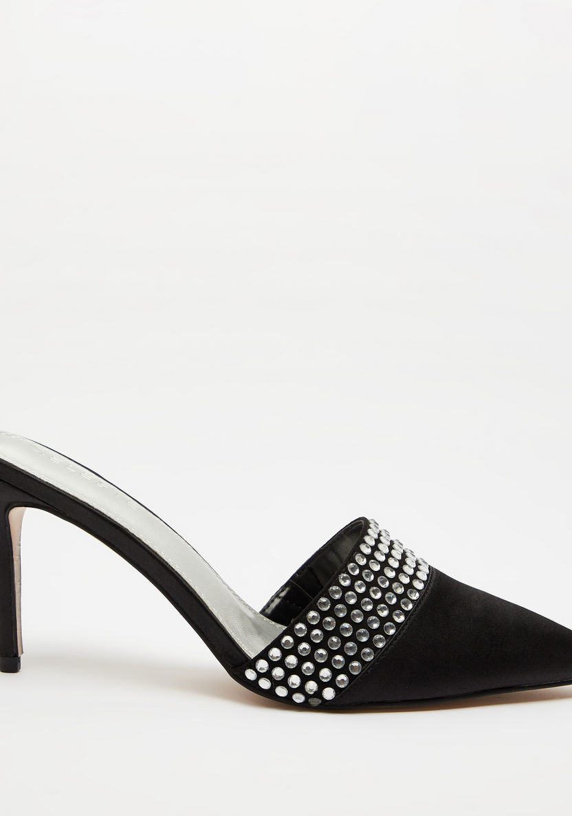 Celeste Women's Embellished Slip-On Sandals with Stiletto Heels-Women%27s Heel Shoes-image-0