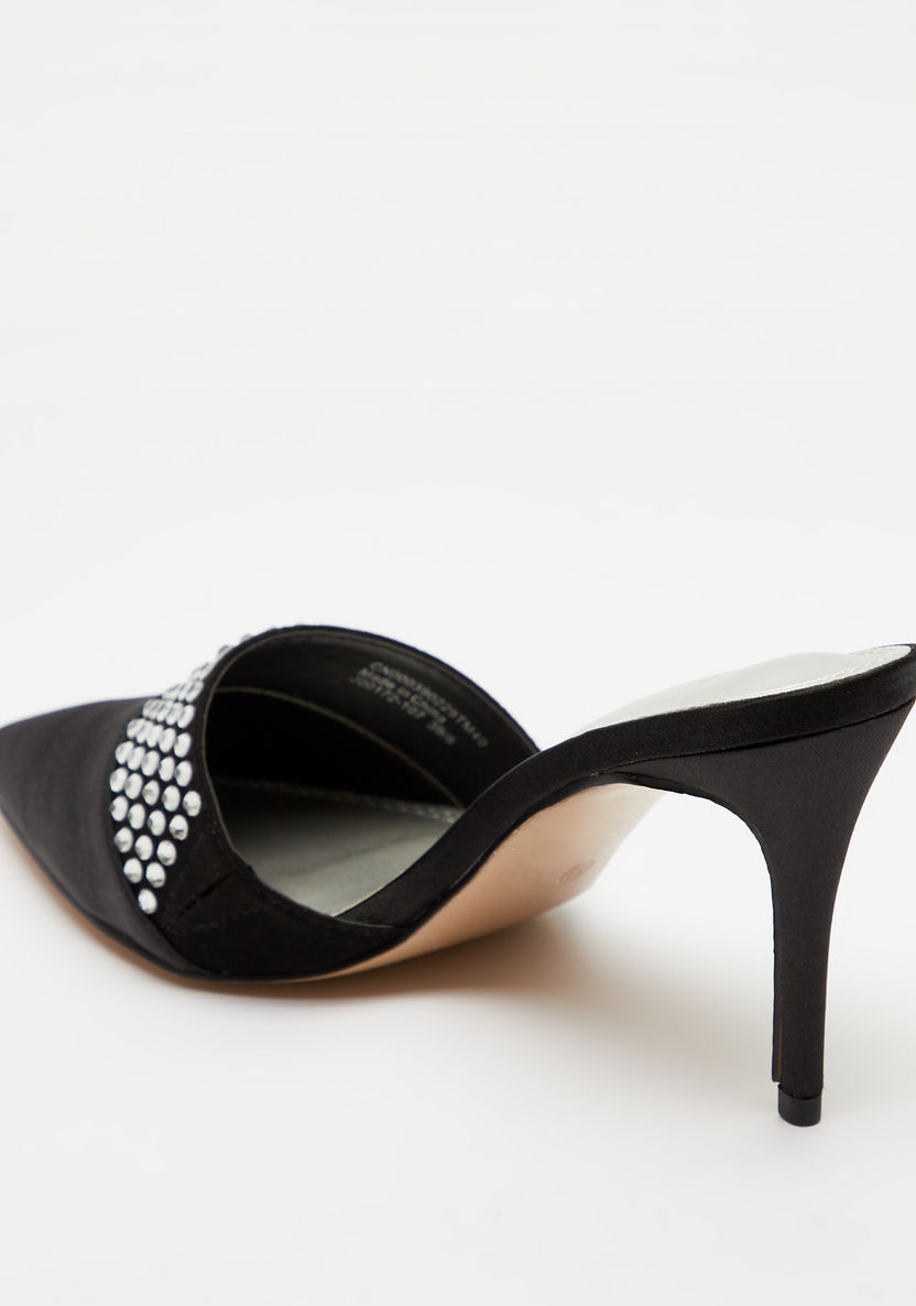 Celeste Women's Embellished Slip-On Sandals with Stiletto Heels-Women%27s Heel Shoes-image-2