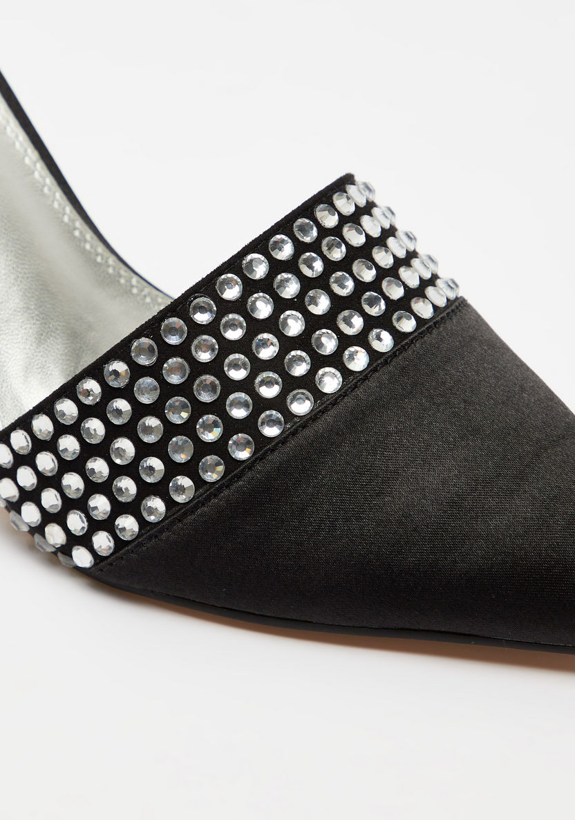 Celeste Women's Embellished Slip-On Sandals with Stiletto Heels-Women%27s Heel Shoes-image-3