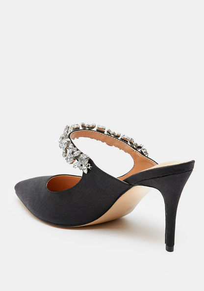 Celeste Women's Embellished Slip-On Shoes with Stiletto Heels-Women%27s Heel Shoes-image-2