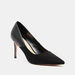 ELLE Women's Textured Slip-On Pumps with Stiletto Heels-Women%27s Heel Shoes-thumbnail-1