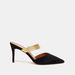 Celeste Women's Slip-On Mules with Stiletto Heels and Metallic Strap-Women%27s Heel Shoes-thumbnailMobile-0