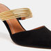 Celeste Women's Slip-On Mules with Stiletto Heels and Metallic Strap-Women%27s Heel Shoes-thumbnailMobile-3