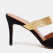 Celeste Women's Slip-On Mules with Stiletto Heels and Metallic Strap-Women%27s Heel Shoes-thumbnail-5
