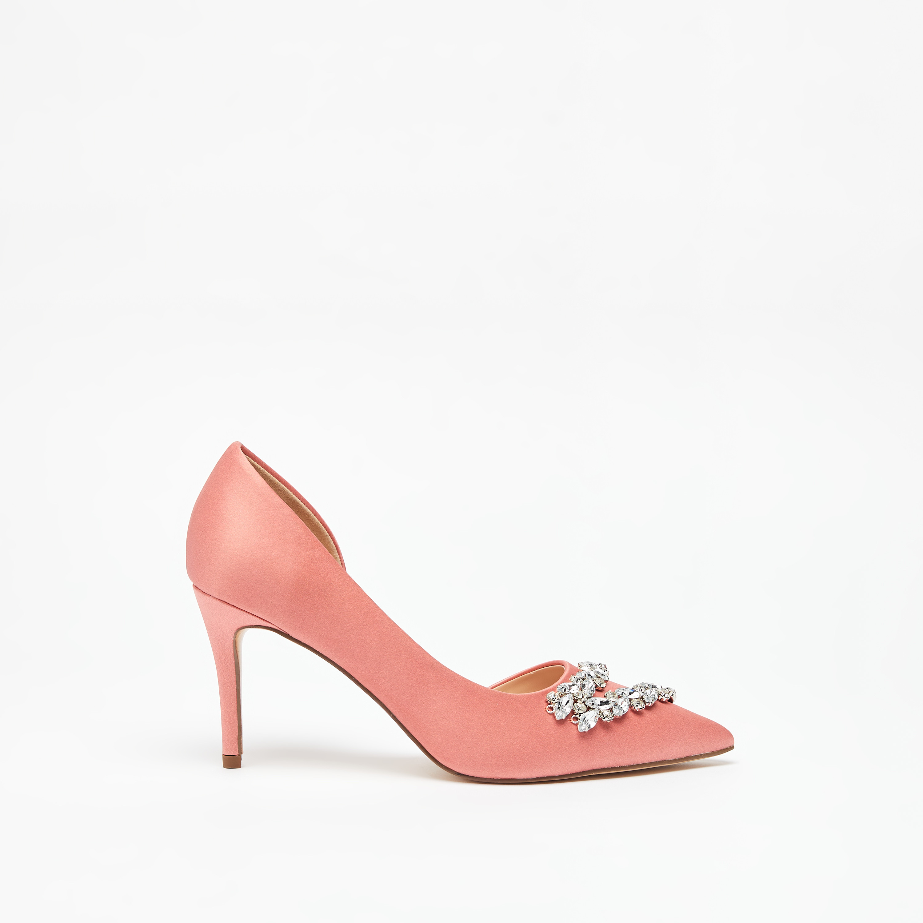 Celeste Women's Embellished Pointed Toe D'Orsay Pumps with Stiletto Heels-women-shoes-heels-image-2