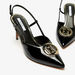 ELLE Women's Monogram Accented Sandals with Stiletto Heels-Women%27s Heel Shoes-thumbnailMobile-3
