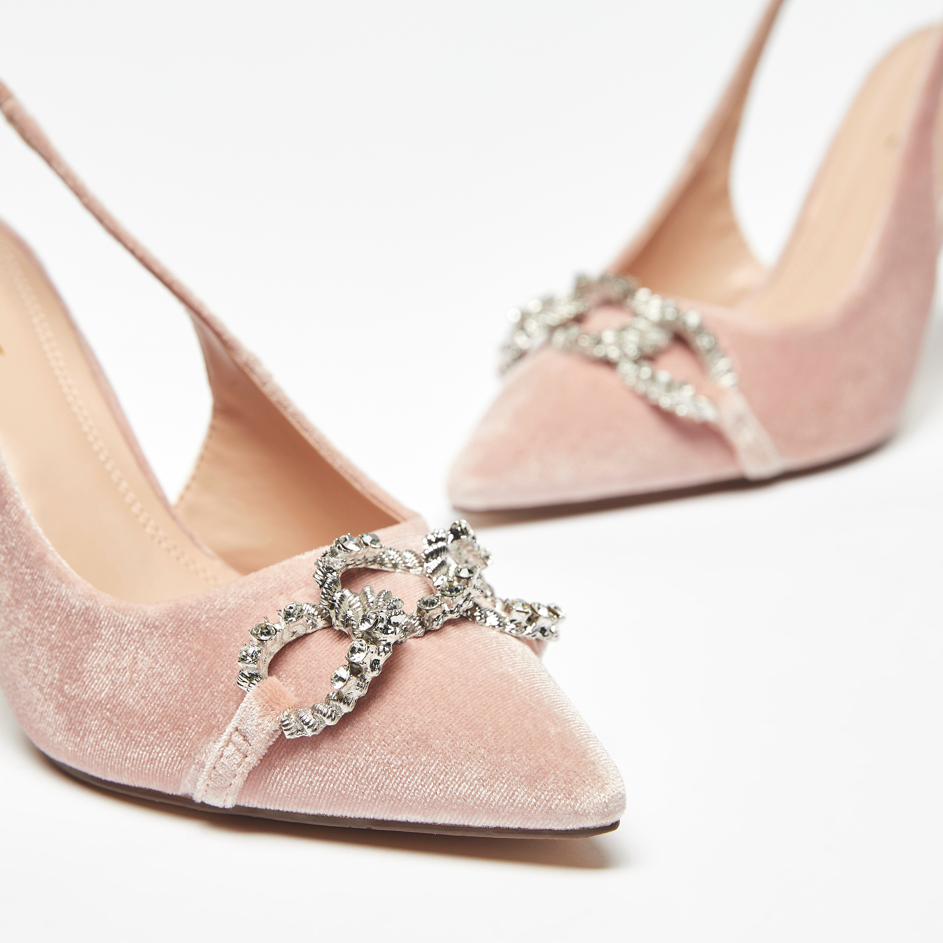 Shop Celeste Women's Embellished Slingback Sandals with