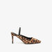 Celeste Women's Animal Print Slingback Mules with Stiletto Heels-Women%27s Heel Shoes-thumbnail-1