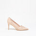 Celeste Women's Textured Court Shoes with Stiletto Heels-Women%27s Heel Shoes-thumbnail-0