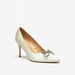 Celeste Women's Embellished Bow Slip-On Pumps with Stiletto Heels-Women%27s Heel Shoes-thumbnail-1