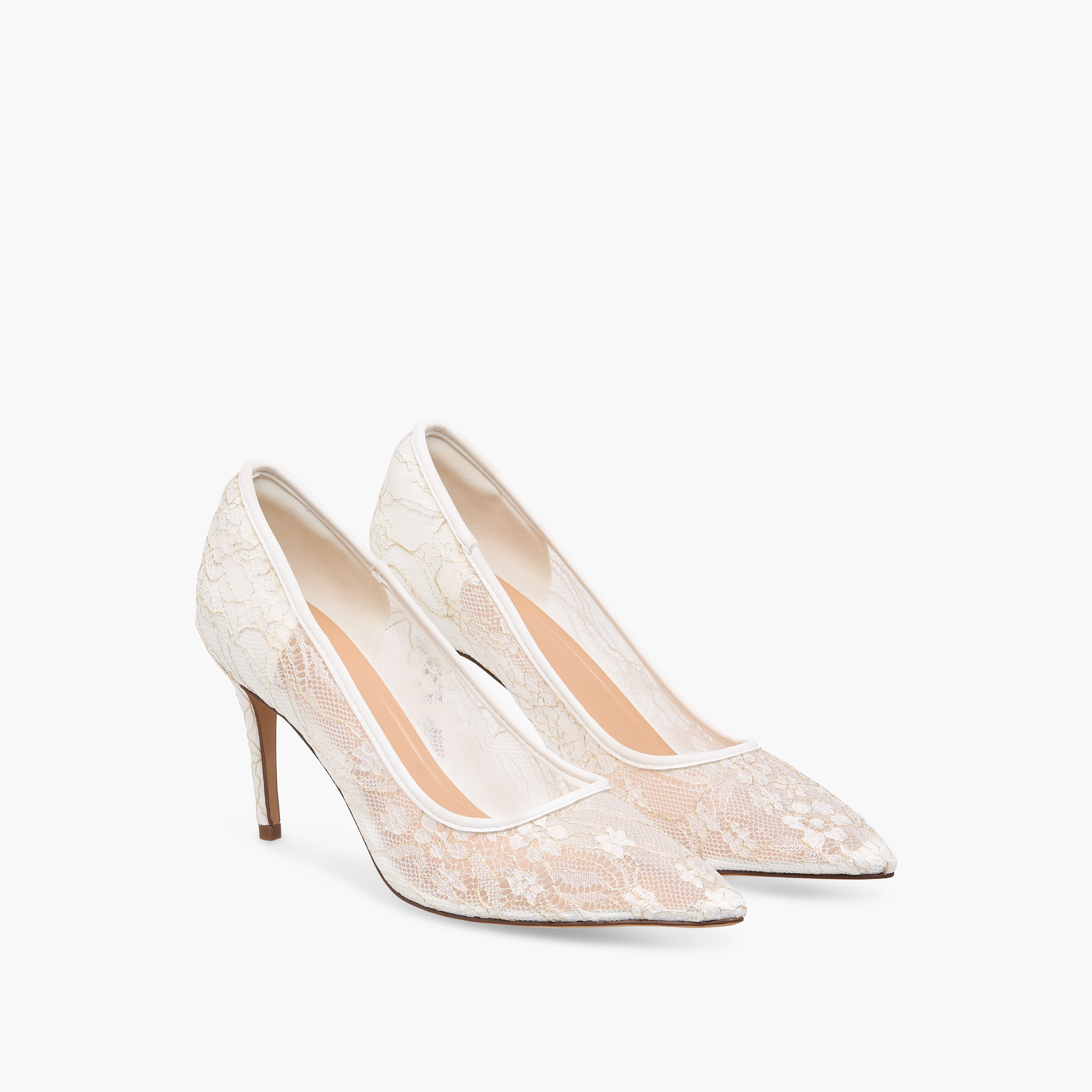حذاء كلاسيكي سهل الارتداء بتفاصيل دانتيل وكعب ستيليتو للنساء من سيليست-women-shoes-heels-image-1