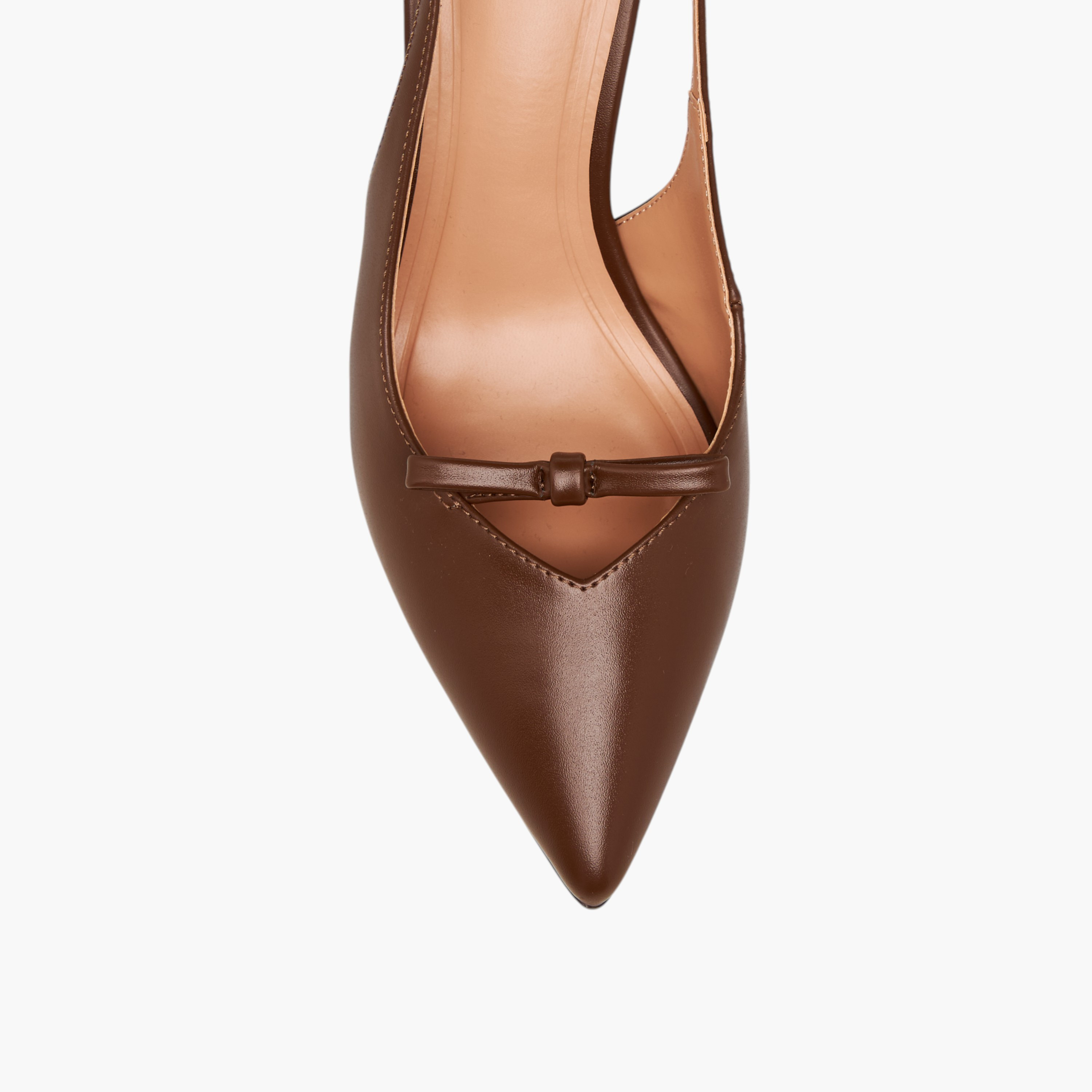 حذاء بمقدمة مدببة وزينة فيونكة وكعب رفيع للنساء من سيليست-women-shoes-heels-image-4