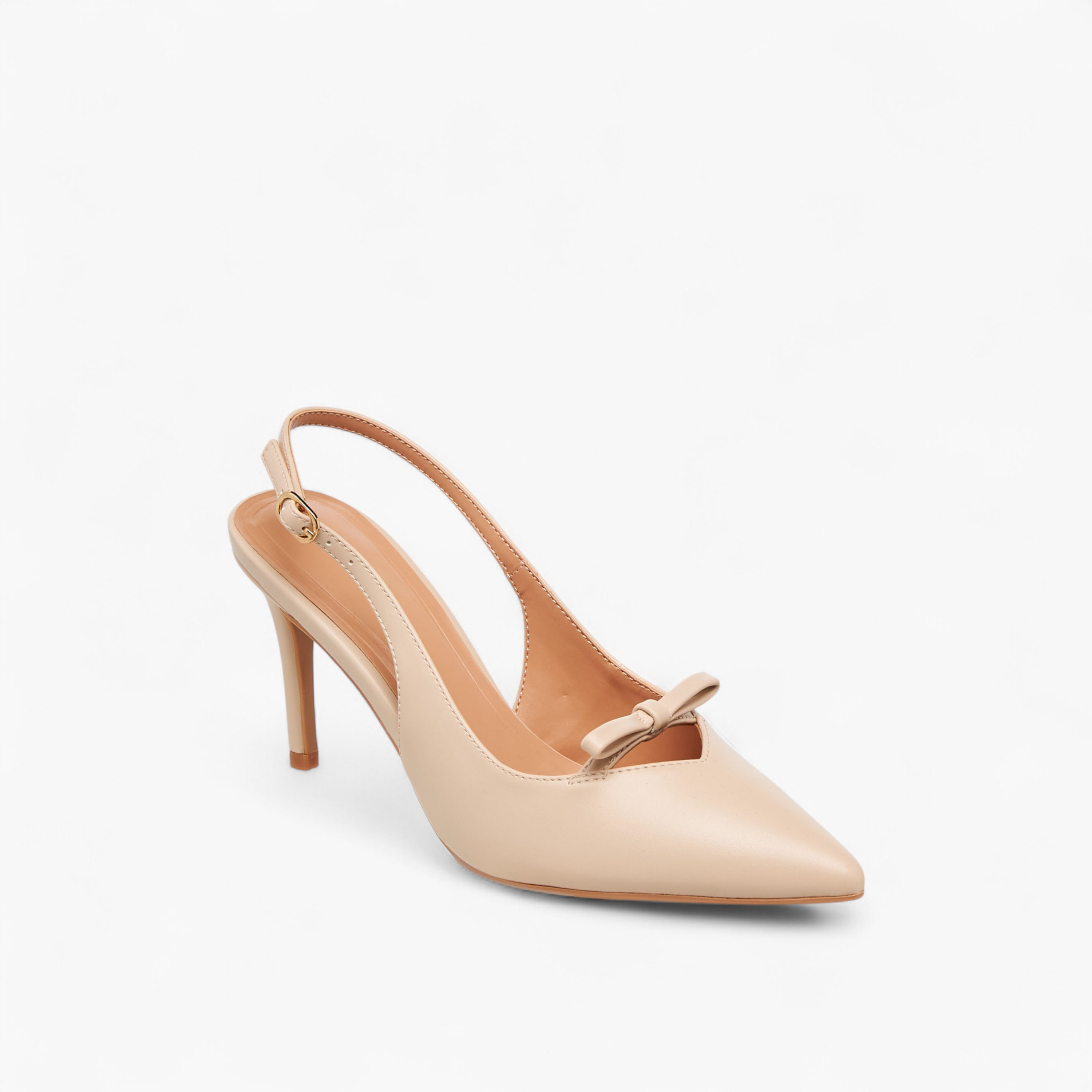 حذاء بمقدمة مدببة وزينة فيونكة وكعب رفيع للنساء من سيليست-women-shoes-heels-image-2
