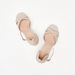 Celeste Women's Cross Strap Sandals with Block Heels and Buckle Closure-Women%27s Heel Sandals-thumbnail-1