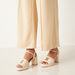 Elle Women's Embroidered Block Heels Sandals with Buckle Closure-Women%27s Heel Sandals-thumbnail-1