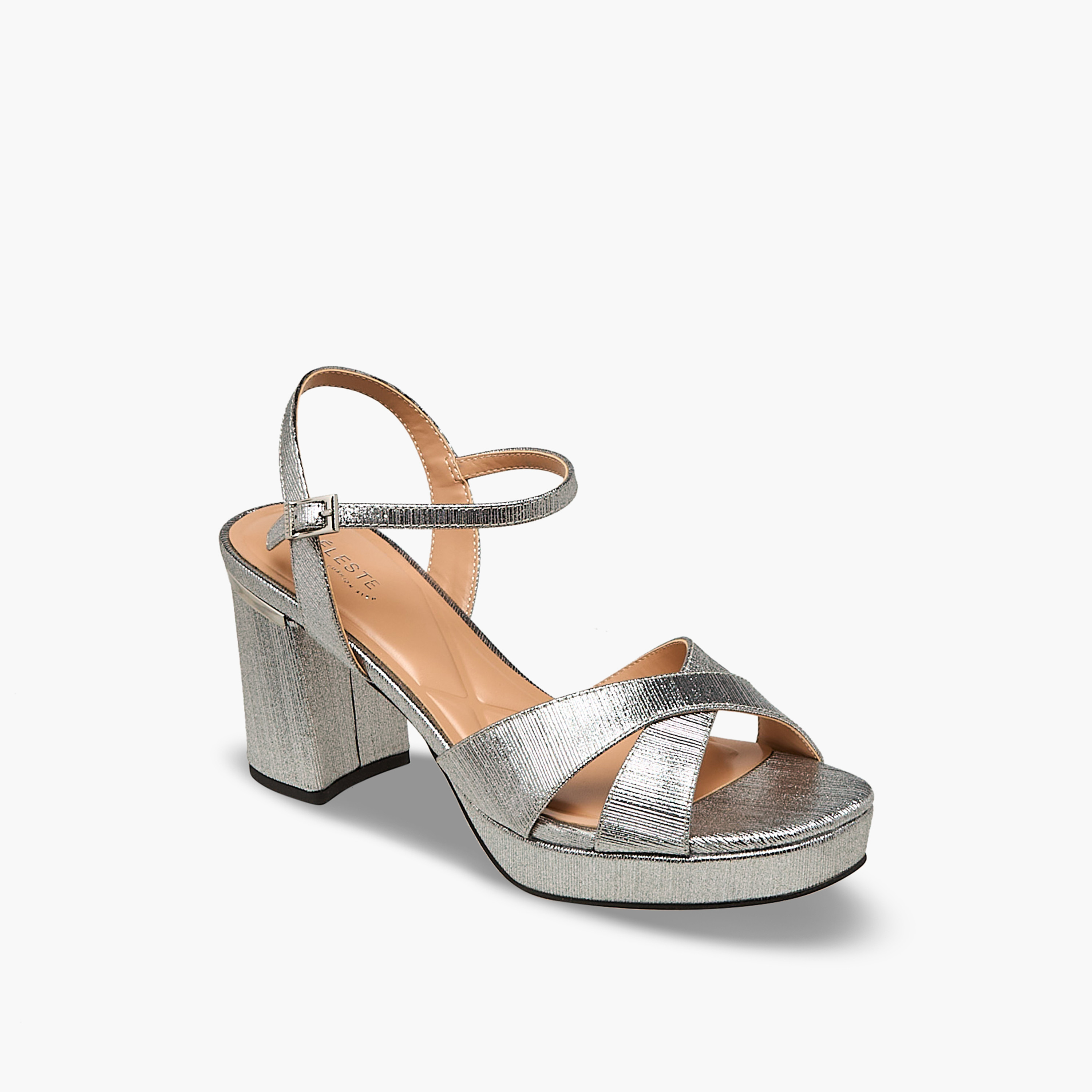 صندل بحزام كاحل وكعب سميك للنساء من سيليست-women-shoes-sandals-heeled-image-2