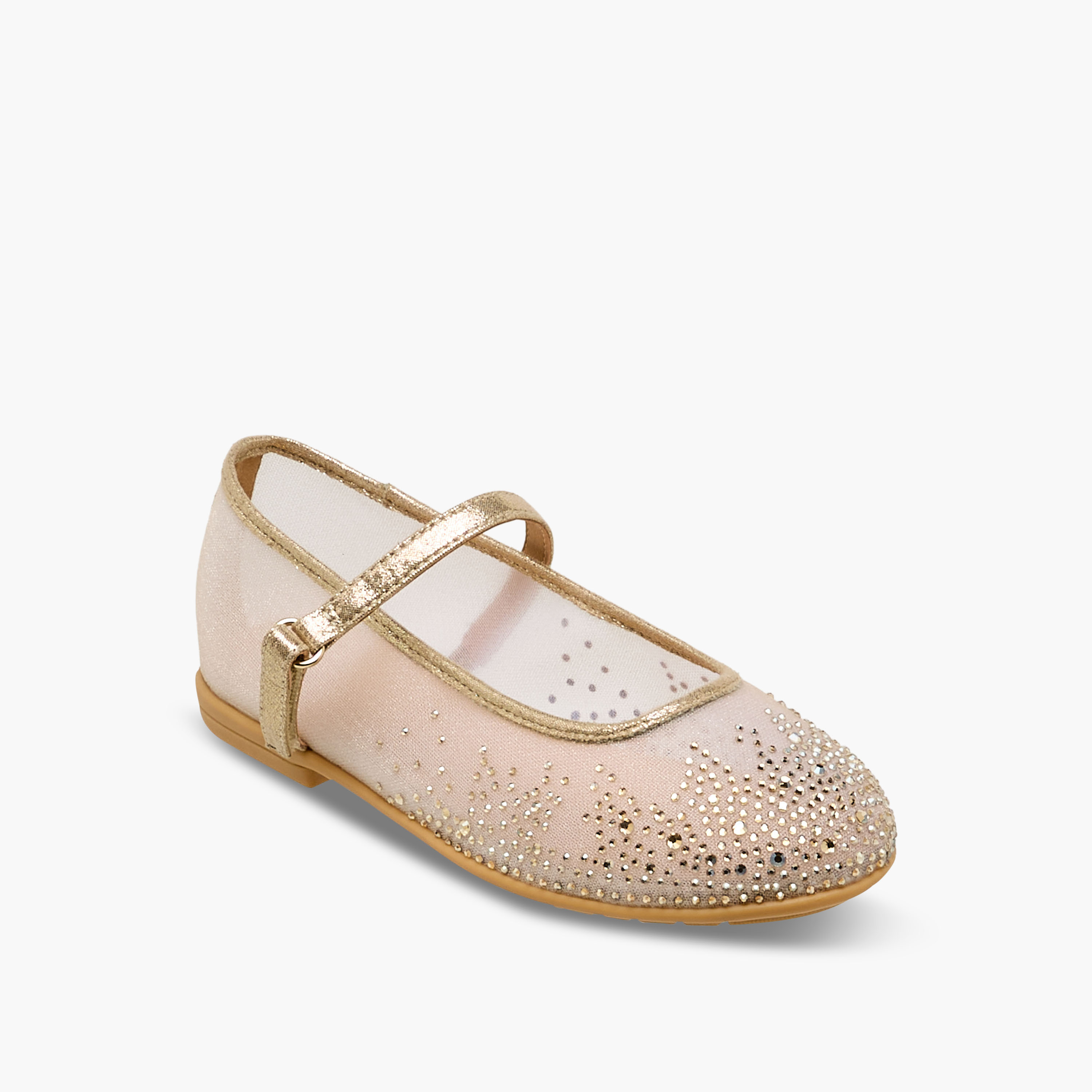 Celeste Girls Hook & Loop Ballerina Shoes-girls-shoes-maryjanes-image-2